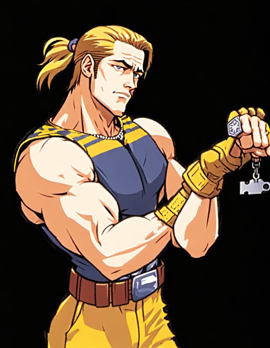 Anime Portrait of a Young Man in Fighting Game Style