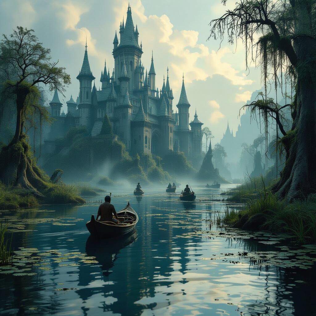 Enchanted Swamp Landscape in Epic Cinematic Style