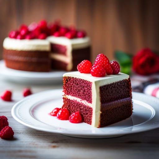 Red Velvet Cake in Professional Photography