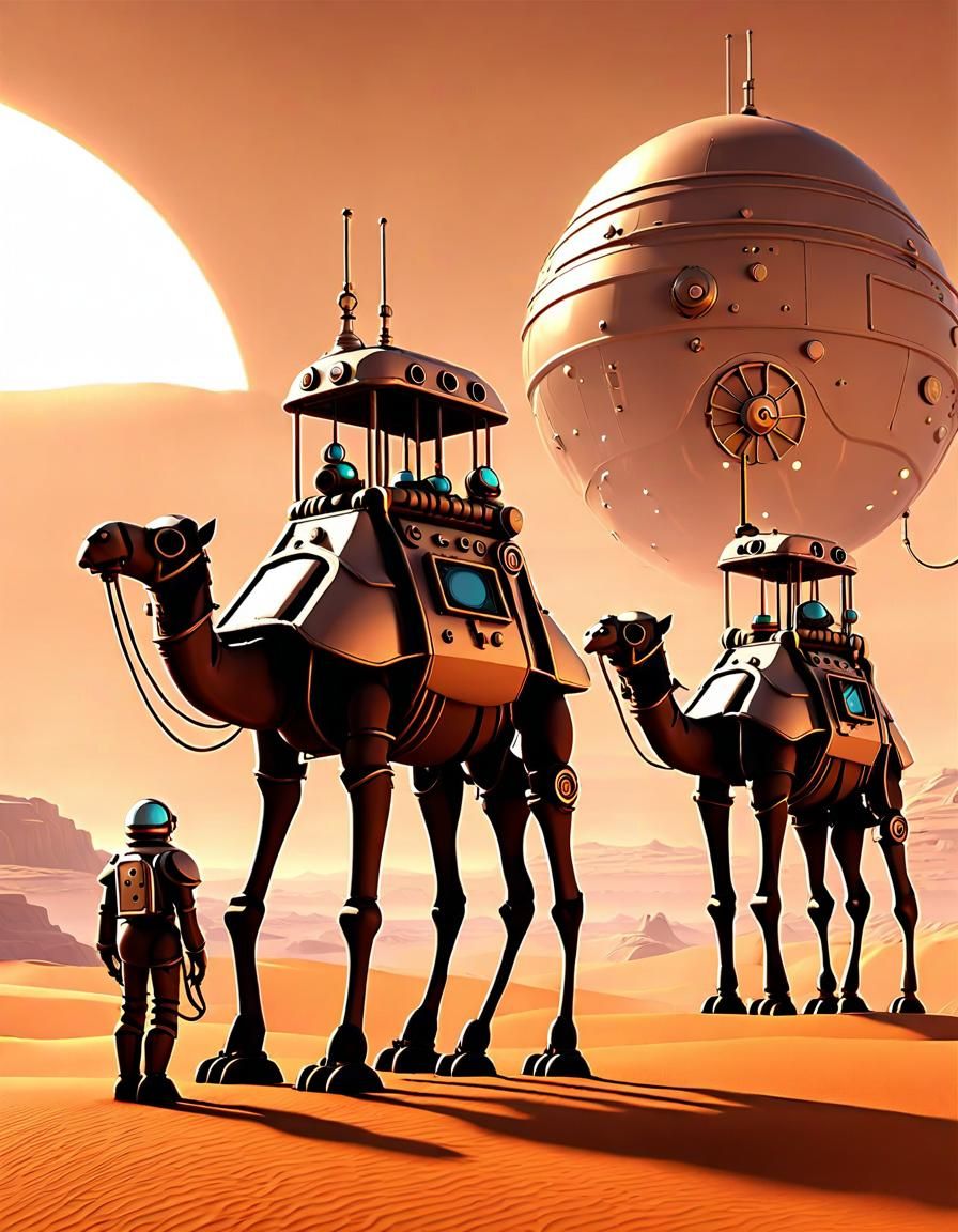 retro futuristic space tourism