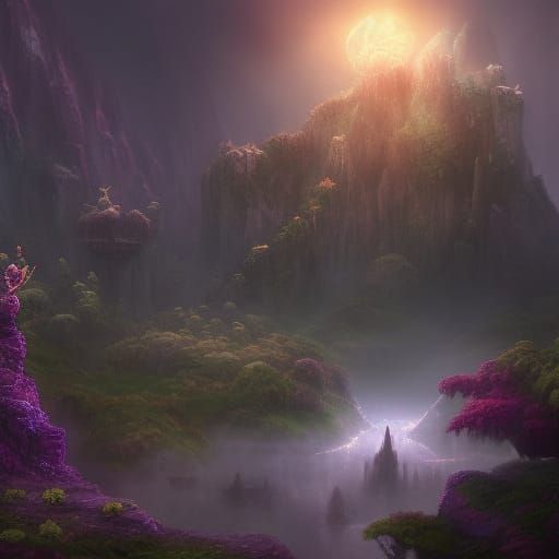 Enchanting Fantasy Scene in Deep Color, 4K