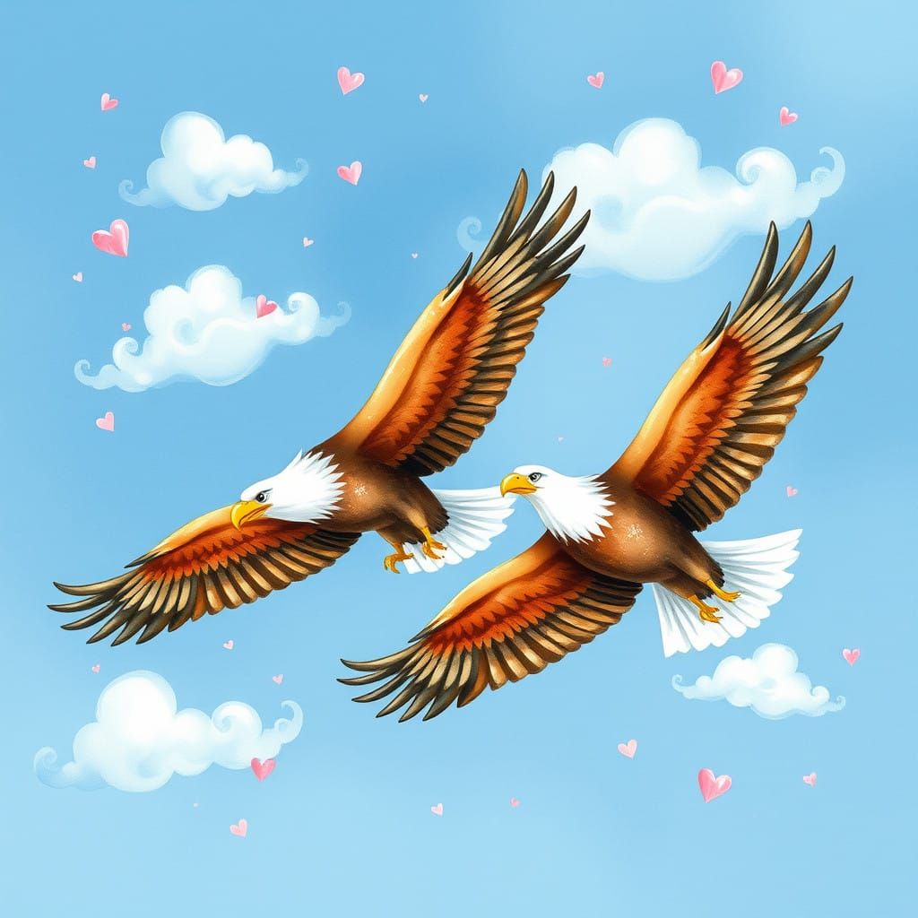 Charming Beatrix Potter-Inspired Eagles Soar Together in a W...