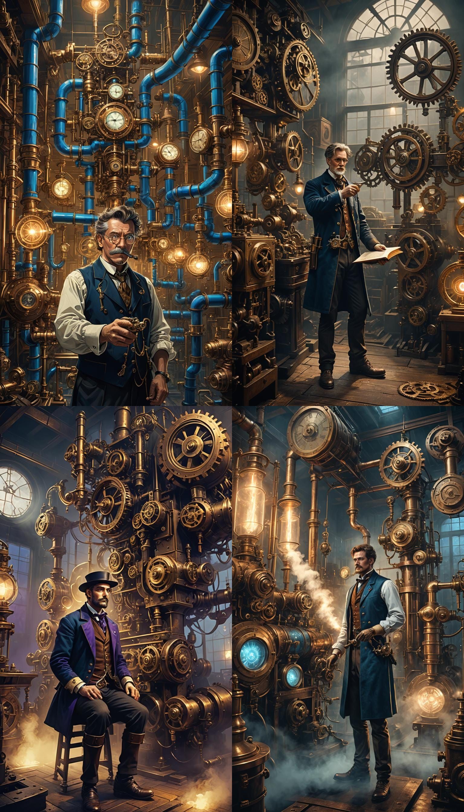 Steampunk Fantasy Concept Art in Detailed Matte Painting