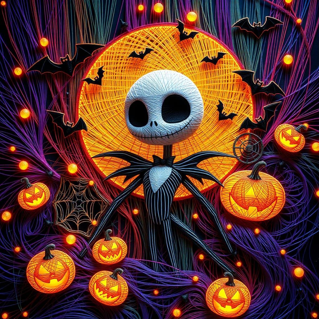 Jack Skellington String Art