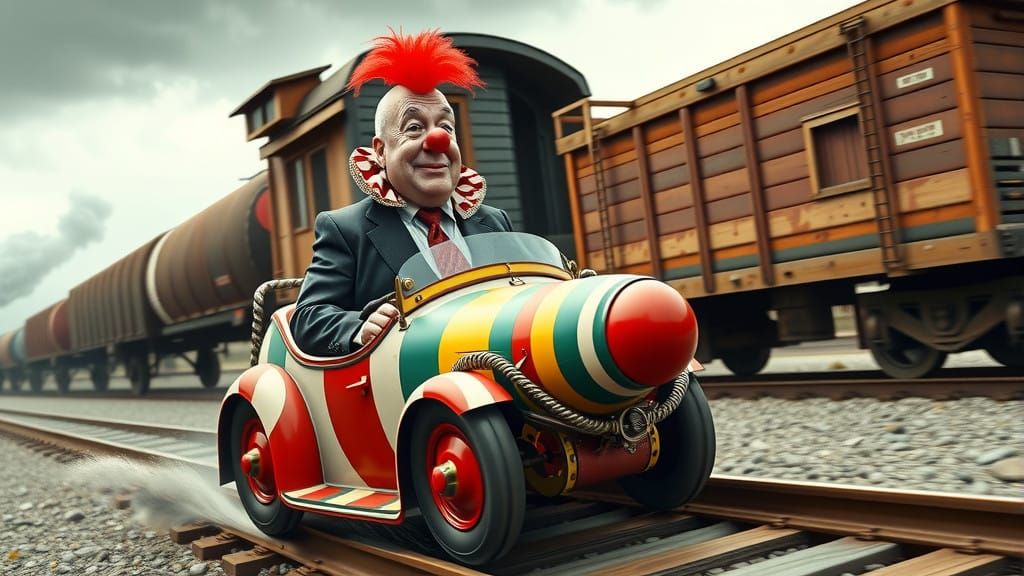 Clown Car Chaos in a Dystopian Train Wreck