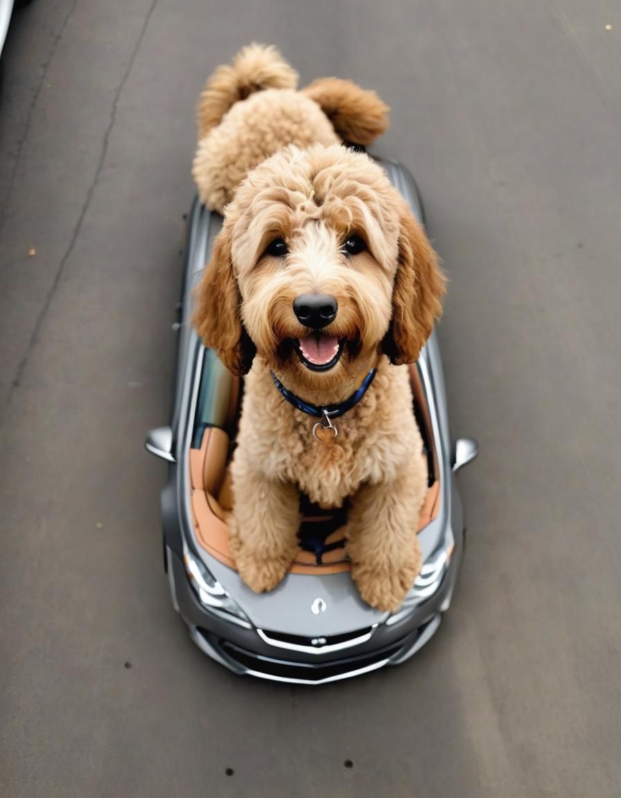 Goldendoodle Car: An AI Interpretation