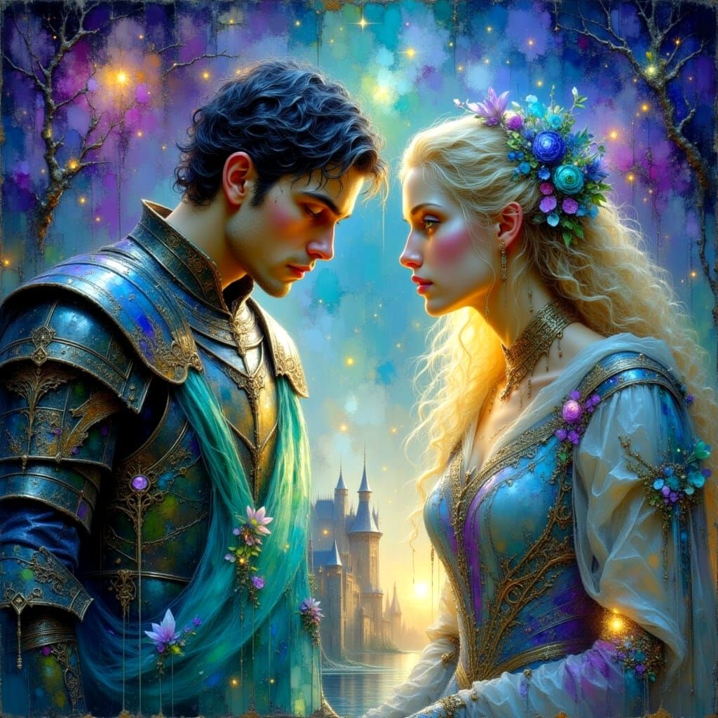King Arthur and Guinevere in Camelot