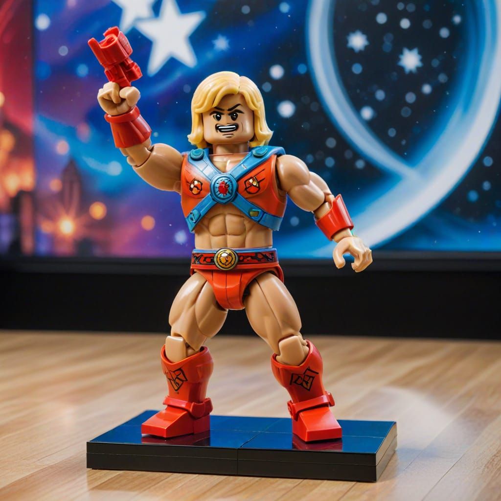 He-Man Lego on Dancing Competition Stage