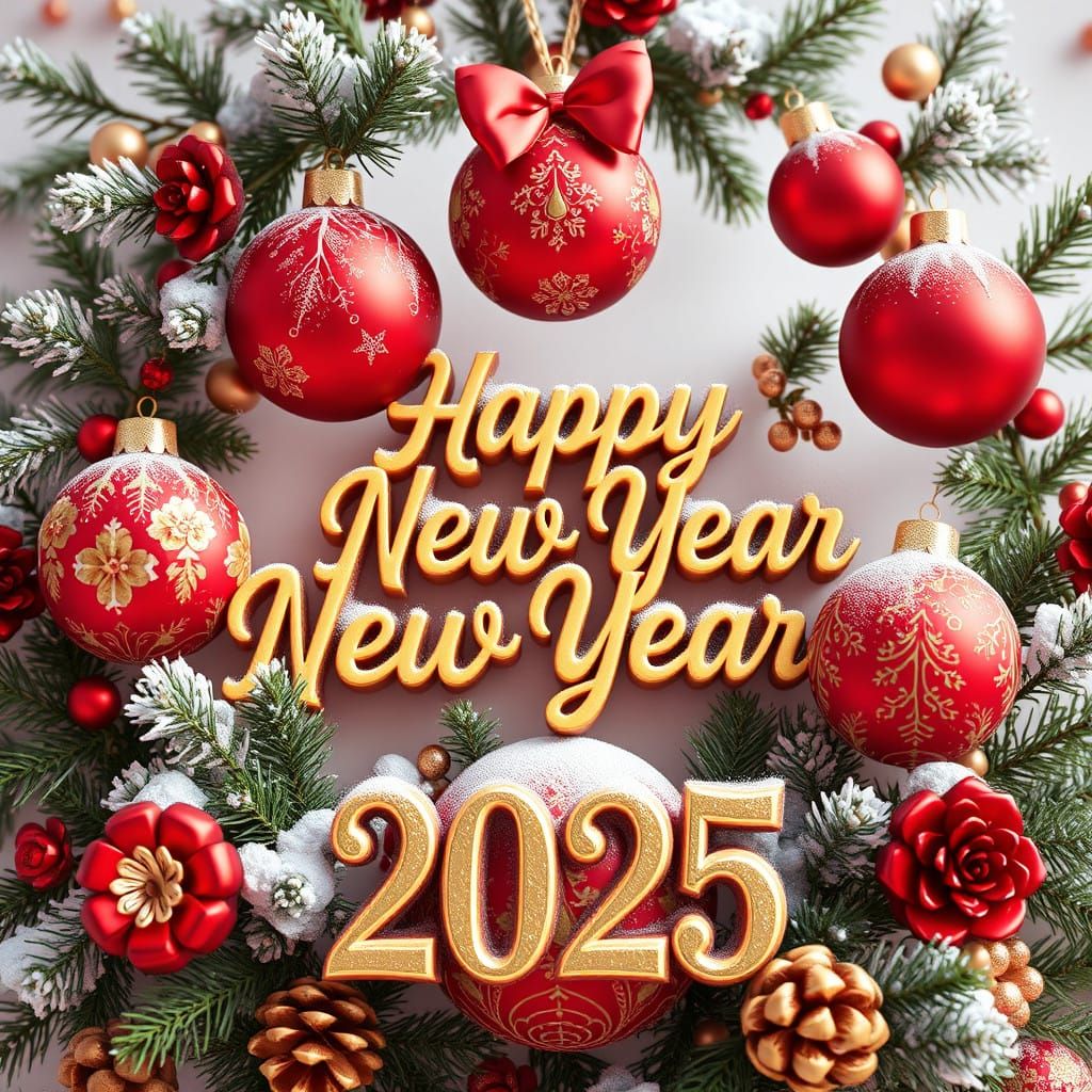 Winter Wonderland Whimsy in Rich Gold and Red