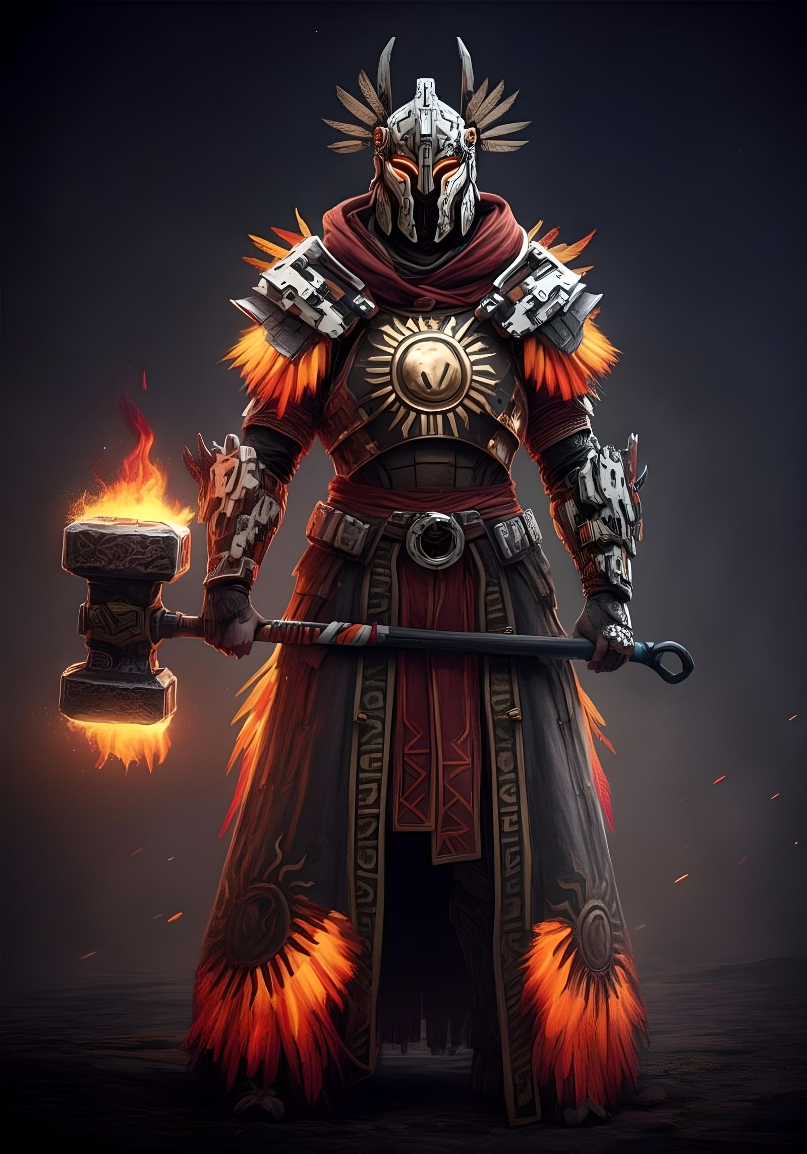 Horizon Zero Dawn: Carja Elite Soldier 3D Render