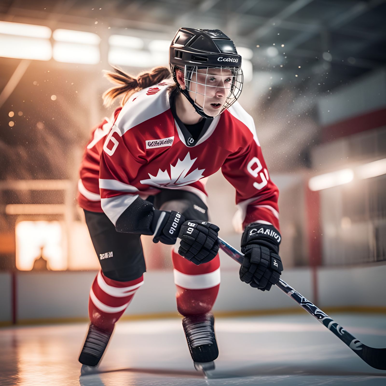 Canadian Hockey Player in 3D Gaussian Splatting