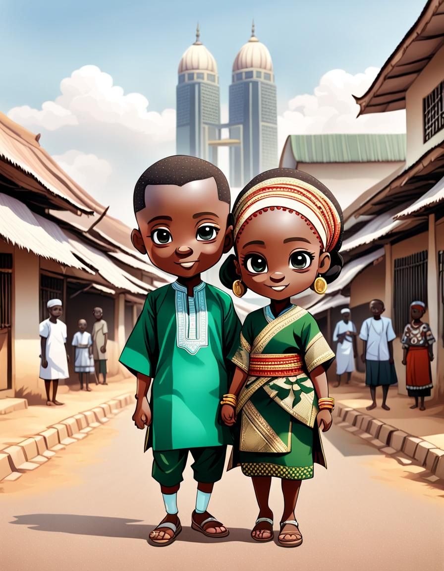 Chibi Characters Embrace Nigerian Culture in Abuja
