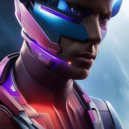 Astronauts in Sci-Fi Spaceship Portrait