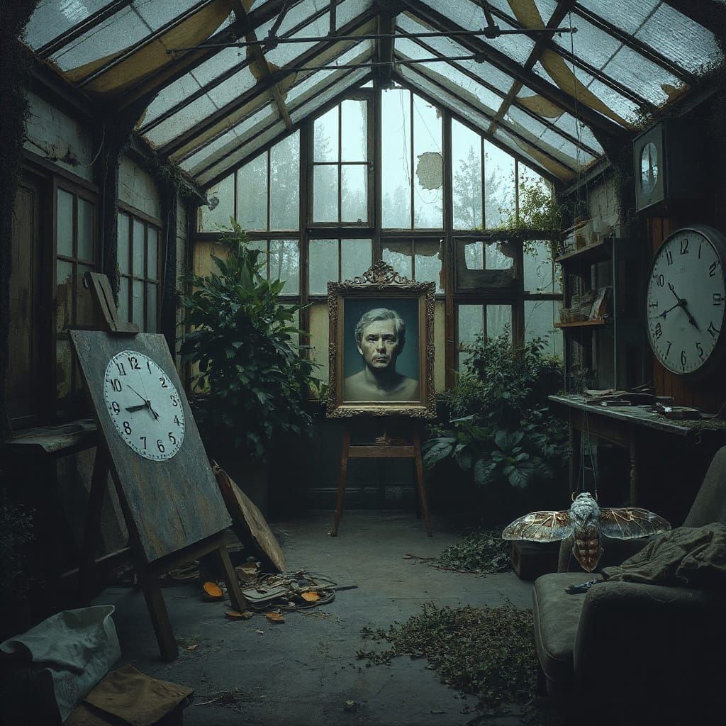 Surreal Abandoned Workshop Reflects Forgotten Dreams