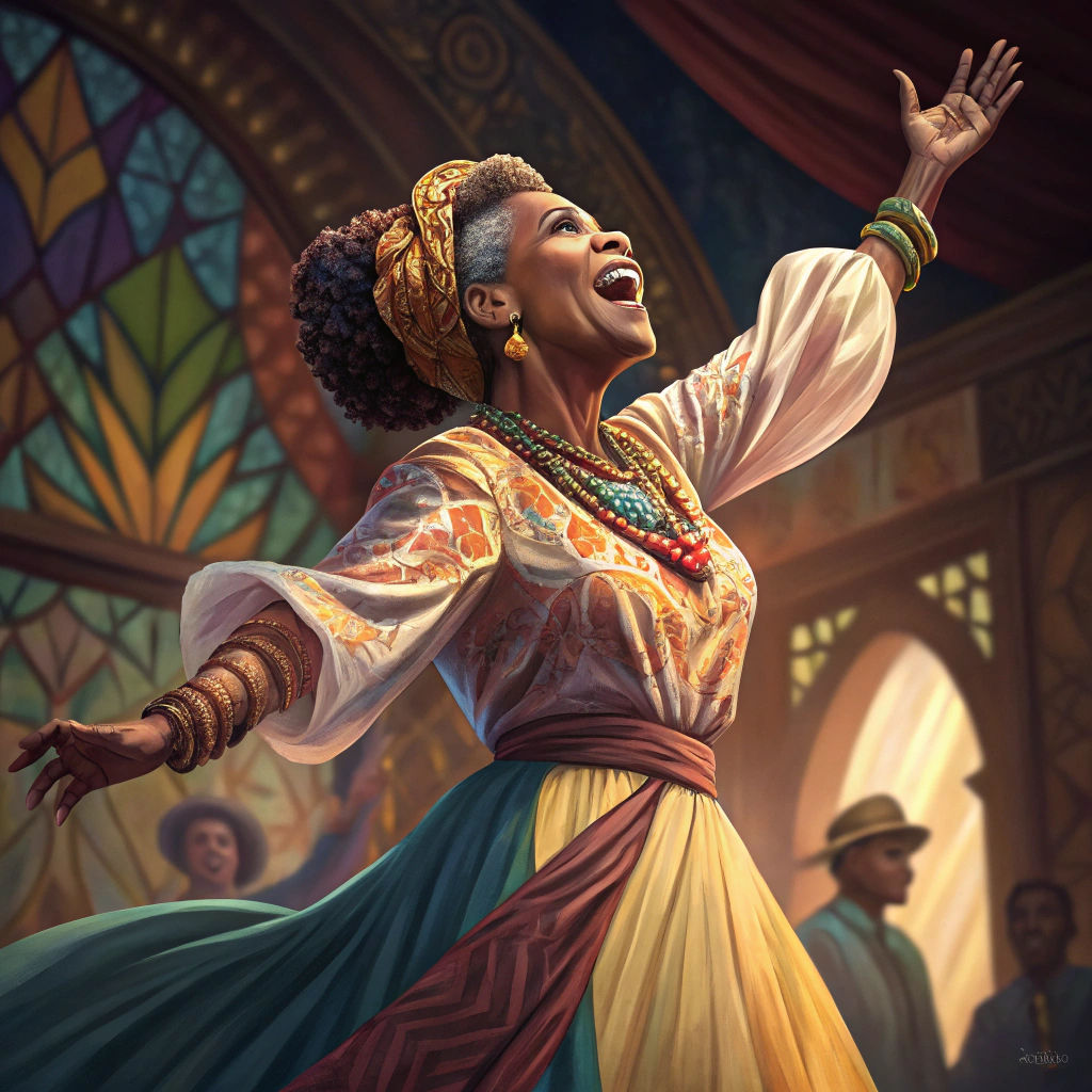 Expressive Dance of Joy in Hyperrealistic Splash Art