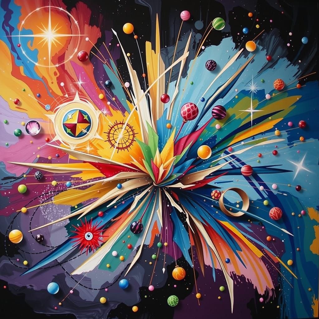 Abstract Artwork Symbolizing Perfection, Brilliance, and Exc...