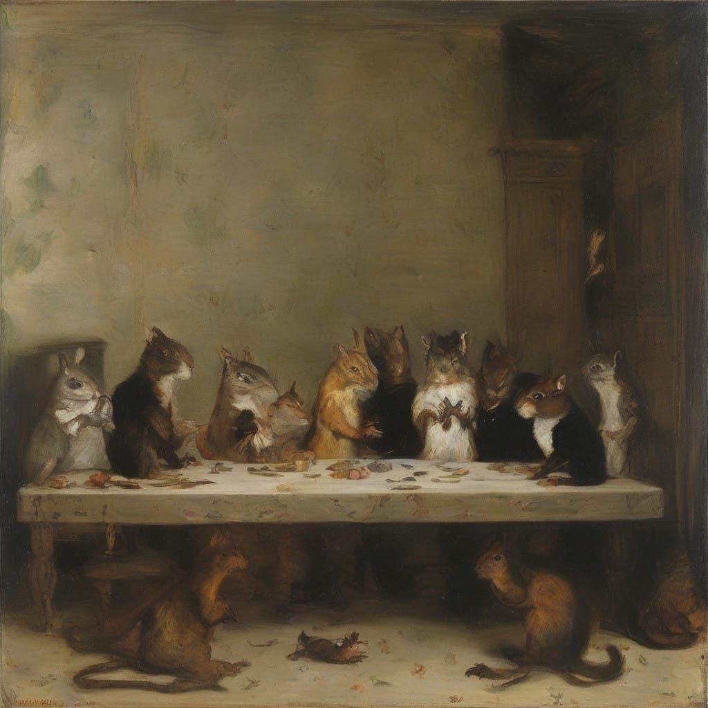 Surreal Squirrel Avenger Casts Dark Umbra