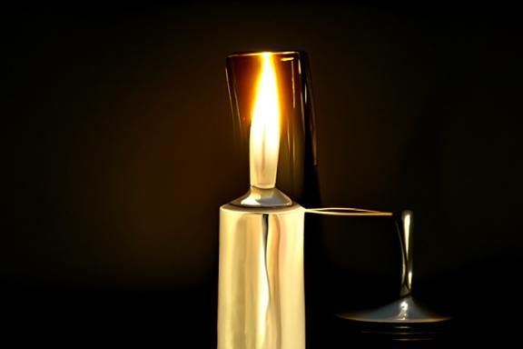 Silver candlestick