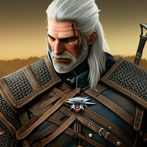 Geralt of Rivia: Detailed Matte Painting