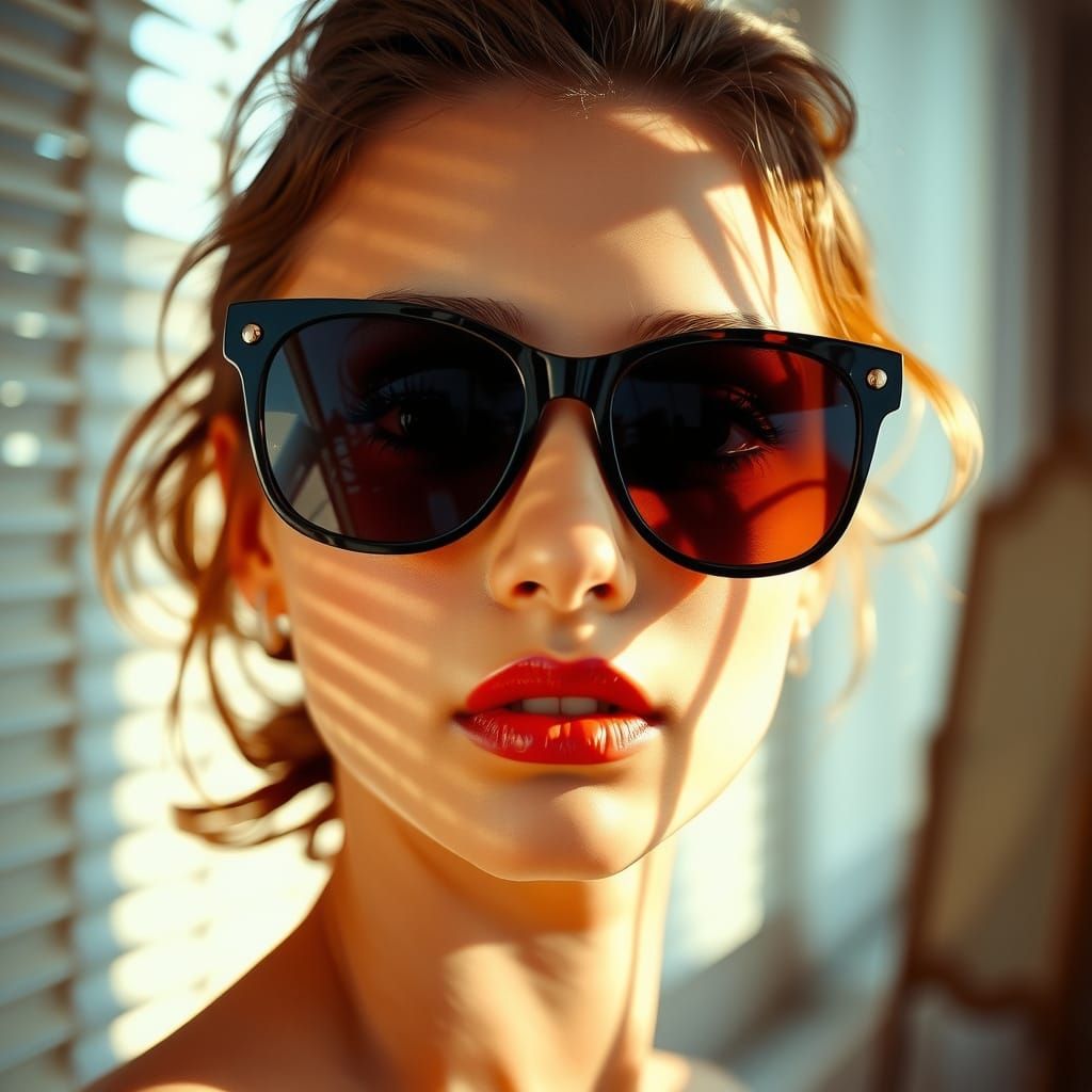 Sun-Kissed Portrait in Retro Italian Style