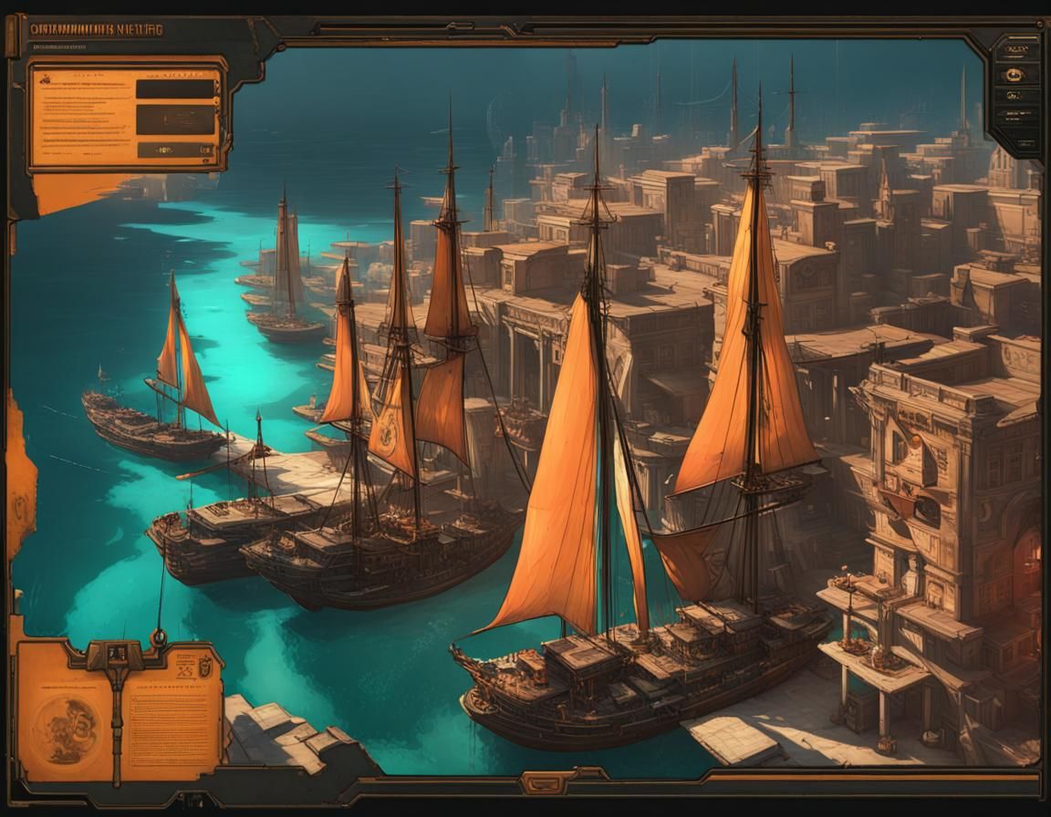 Corsair City of Umbar: Black Ships at Docks