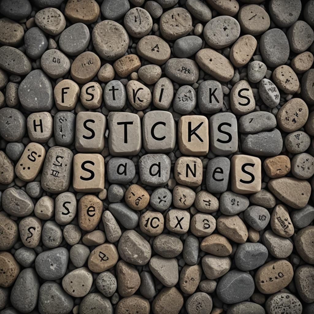 Hyperrealistic Sticks and Stones in High Definition