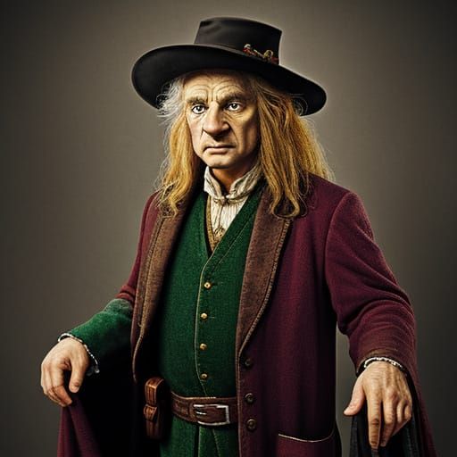 Dystopian Bilbo Baggins Pimped Up in Retro Style