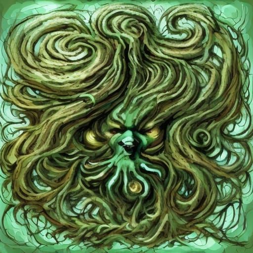 Fantastical Falcon-Fig-Fluorite Chimera in Fantasy Ecosystem