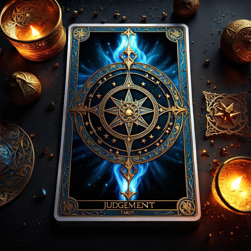 Judgement Tarot Card: Detailed Digital Matte Painting