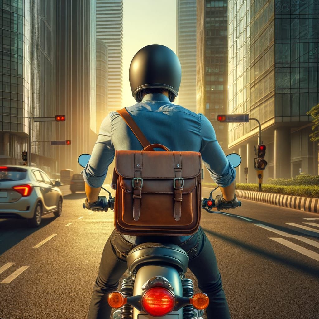 Indian Professional Rides Royal Enfield to Work