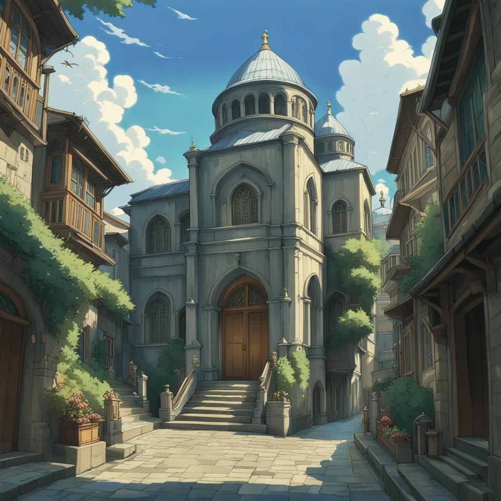 Hagia Sofia in Anime Style