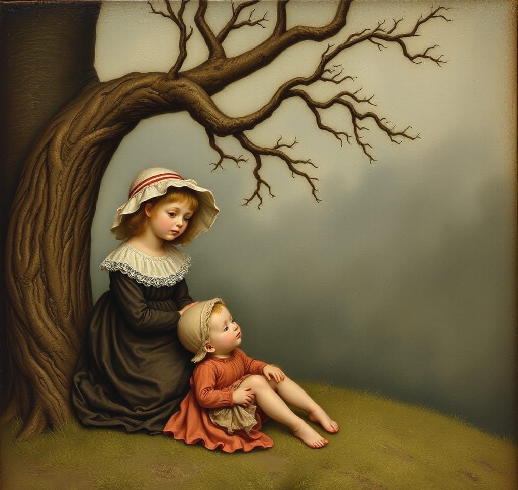 Whimsical Nursery Scene in Watercolor Style