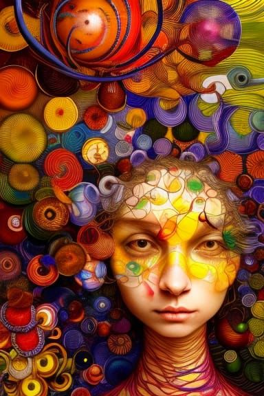 Intricate Portrait with Shiny Eyes on Artstation