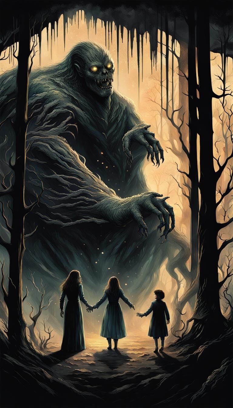 Spectral Maternal Figure with Black Claws