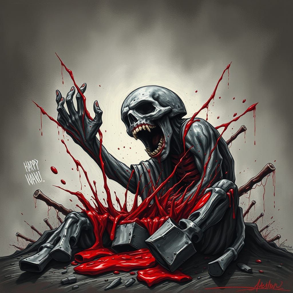 Visceral Image of Blood and Guts