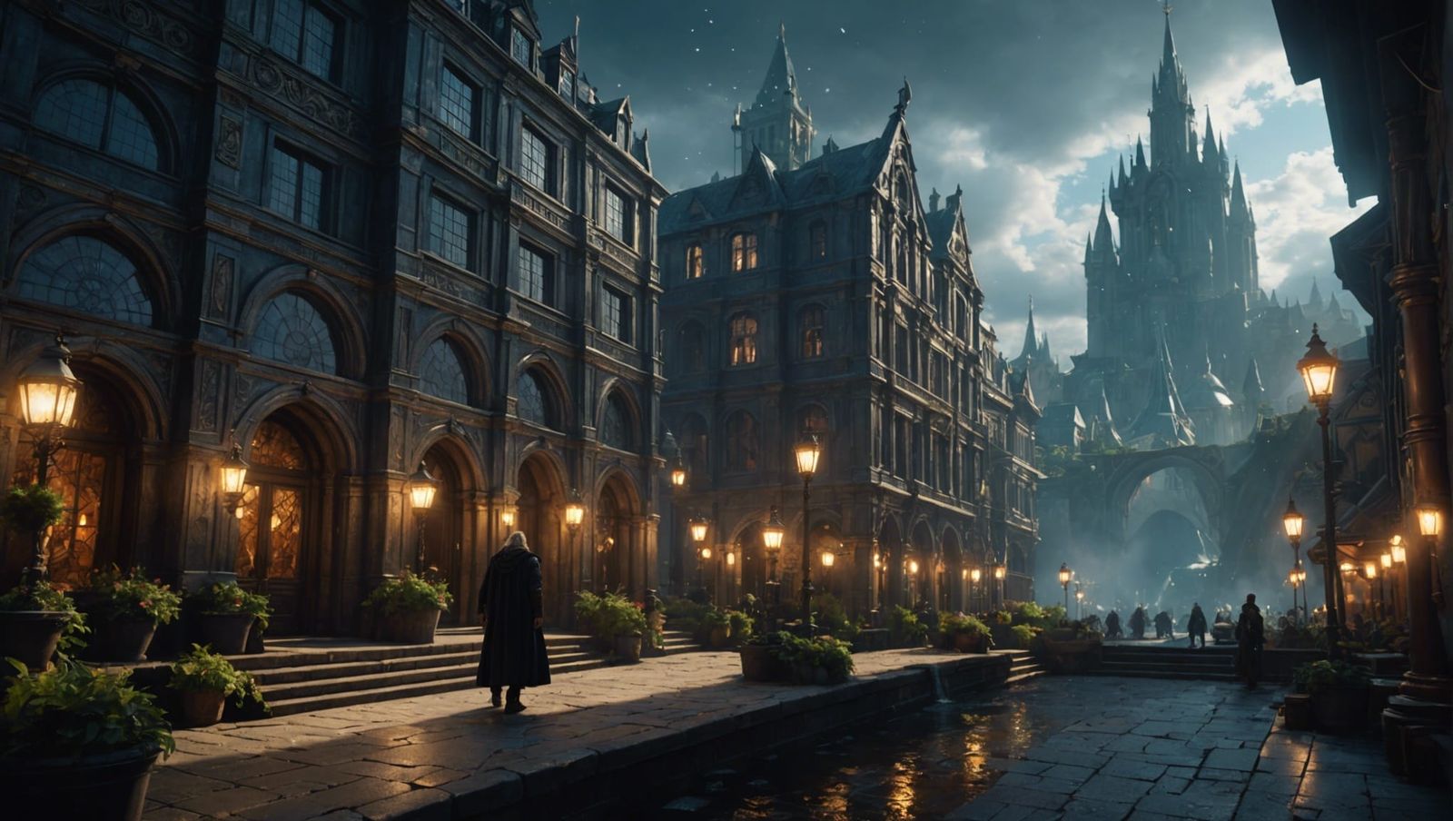 Epic Asgard Photograph in Dark Fantasy Style