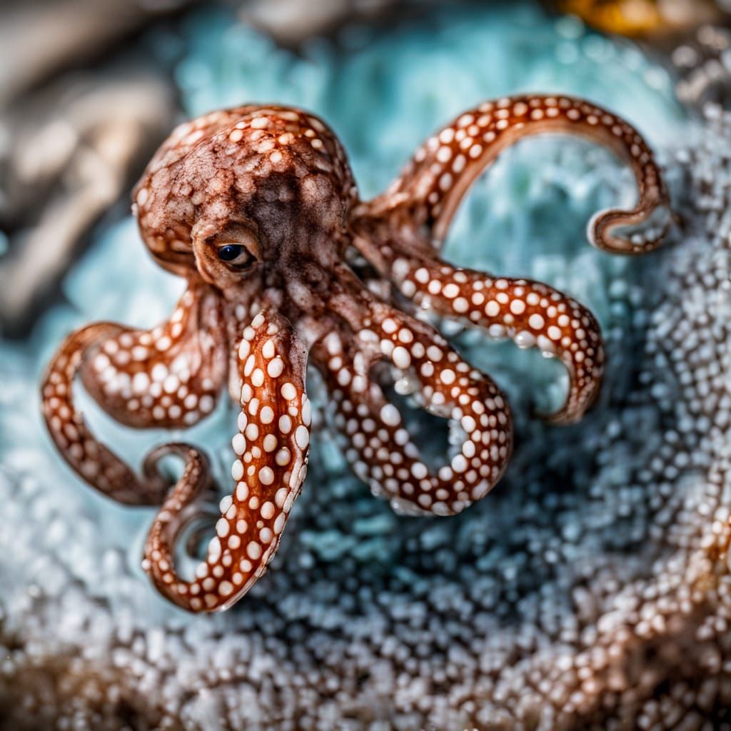 Octopus in Elegant Spiral Form