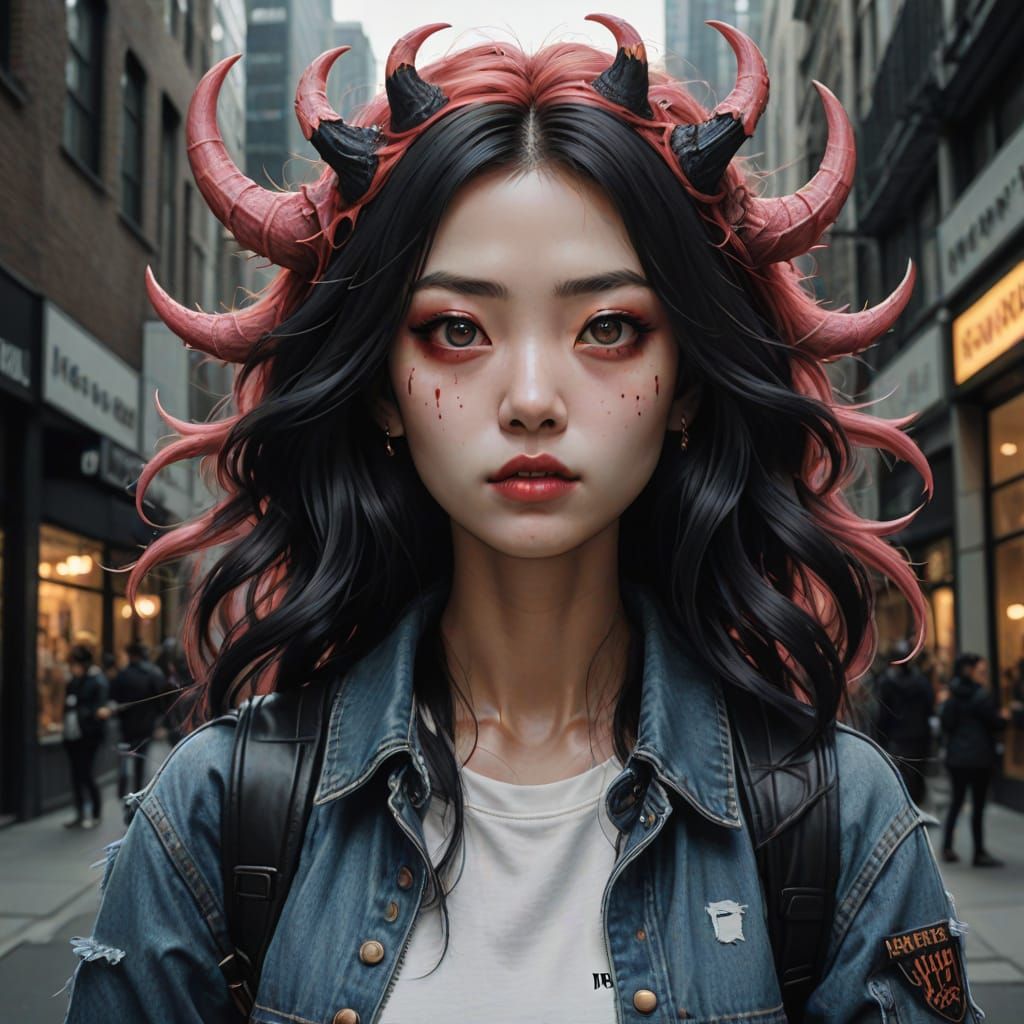 Girl Monster in Dark Fantasy Art