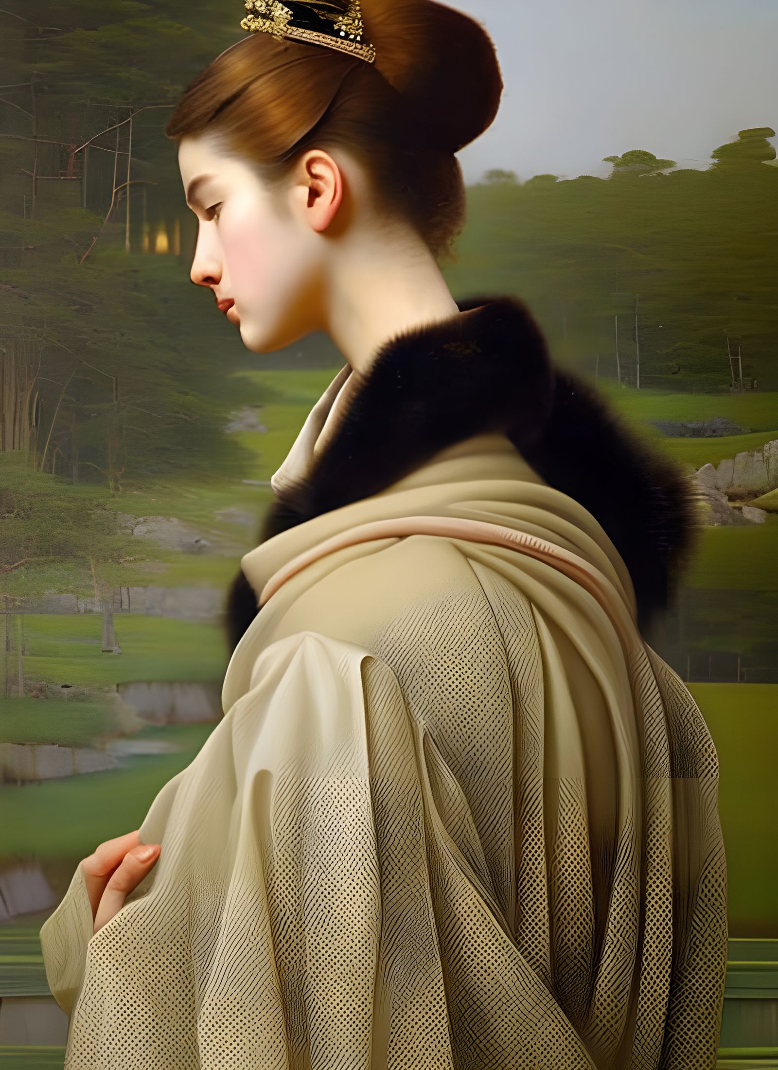 Elegant People Portrait in Hyperrealistic Style