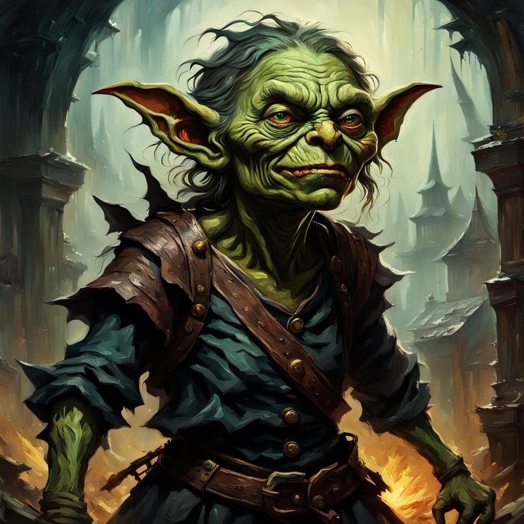 Epic Impressionist Goblin Masterpiece in 8k