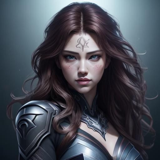 Infinity Heart Symbol in Abstract Fractal Art