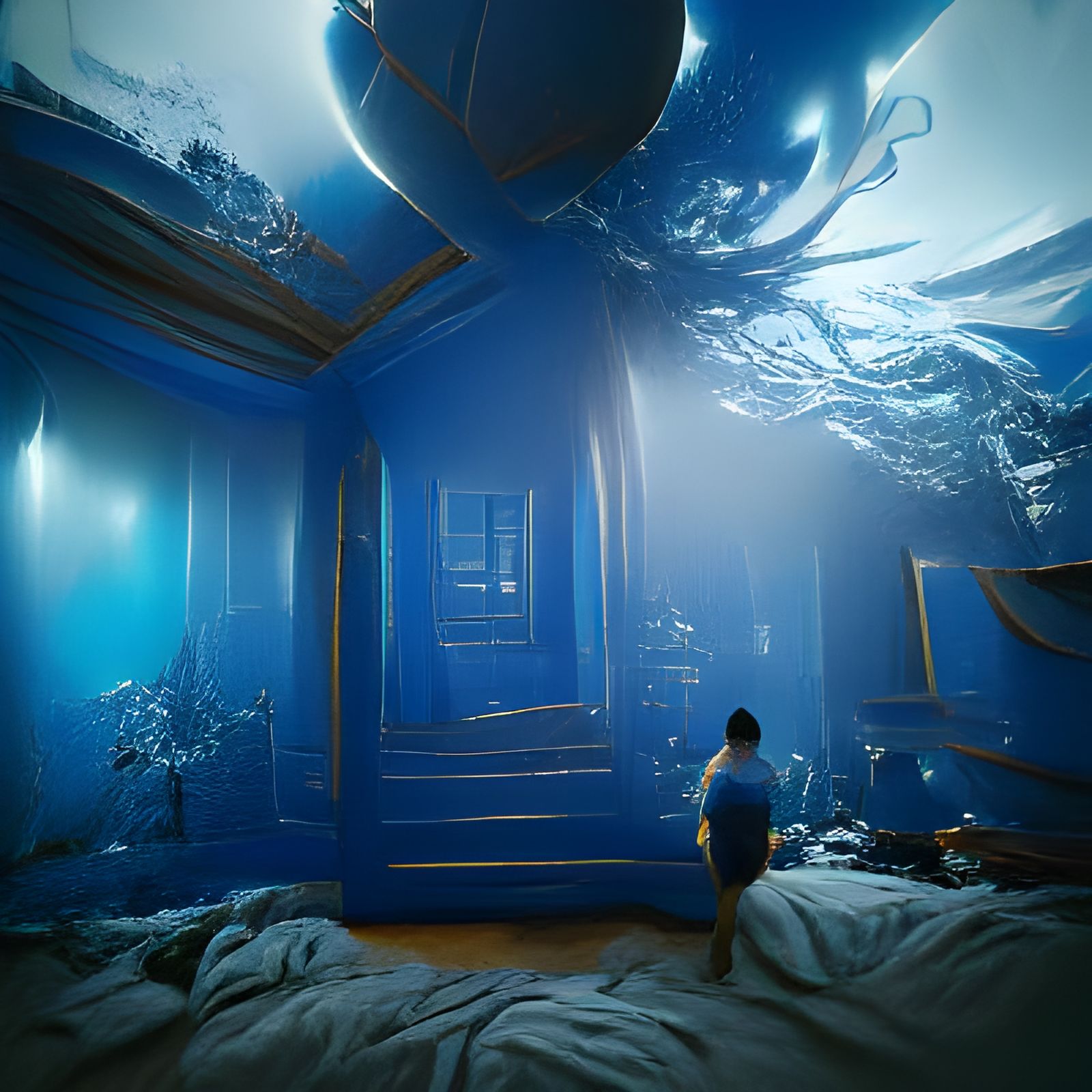 The Big Blue Room: Photorealistic Unreal Engine Rendering