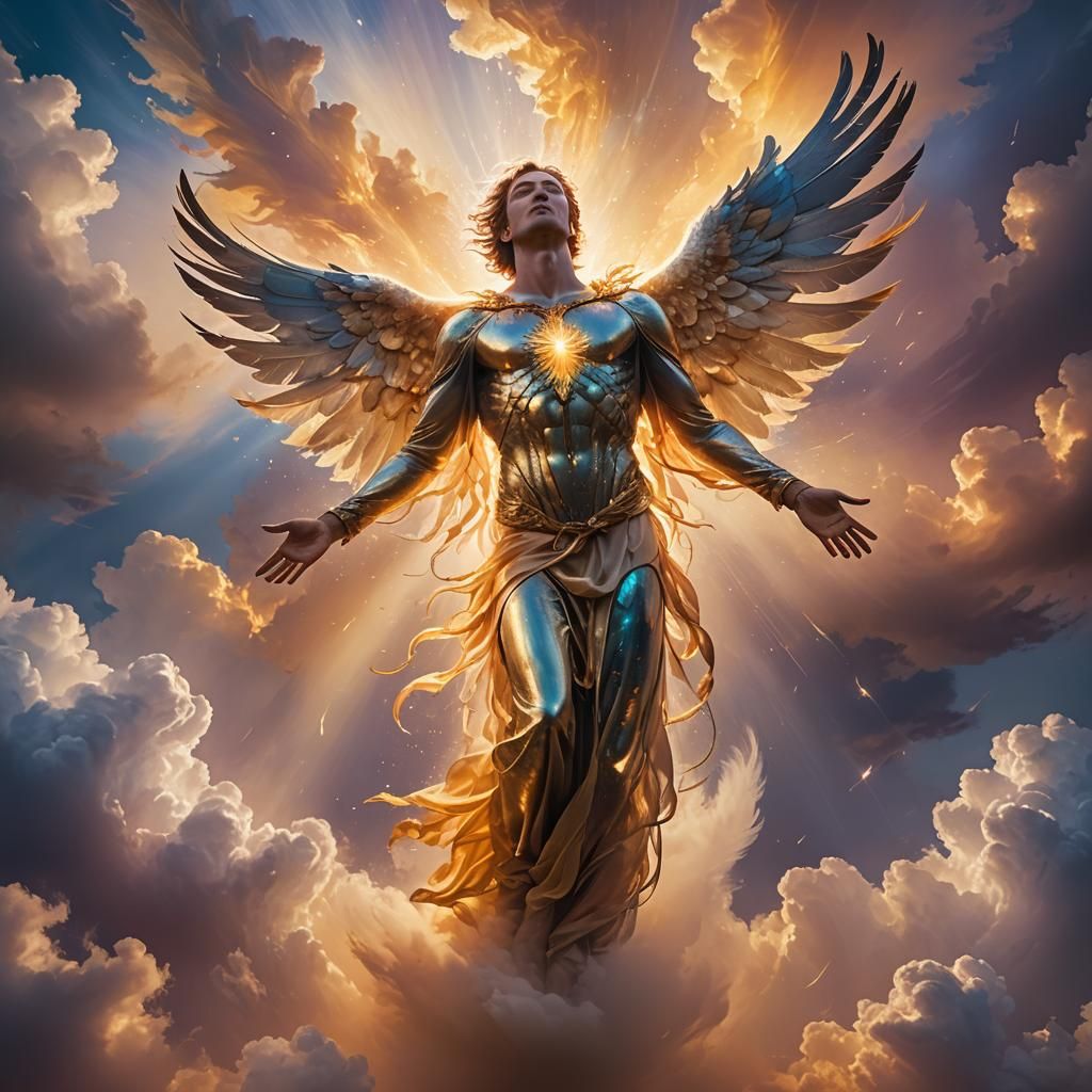 Ethereal Soul Ascending to Heaven