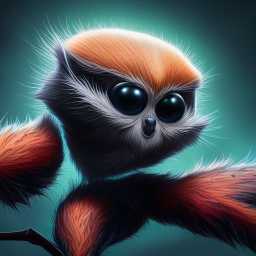Detailed Portrait of Lucas the Jumping Spider