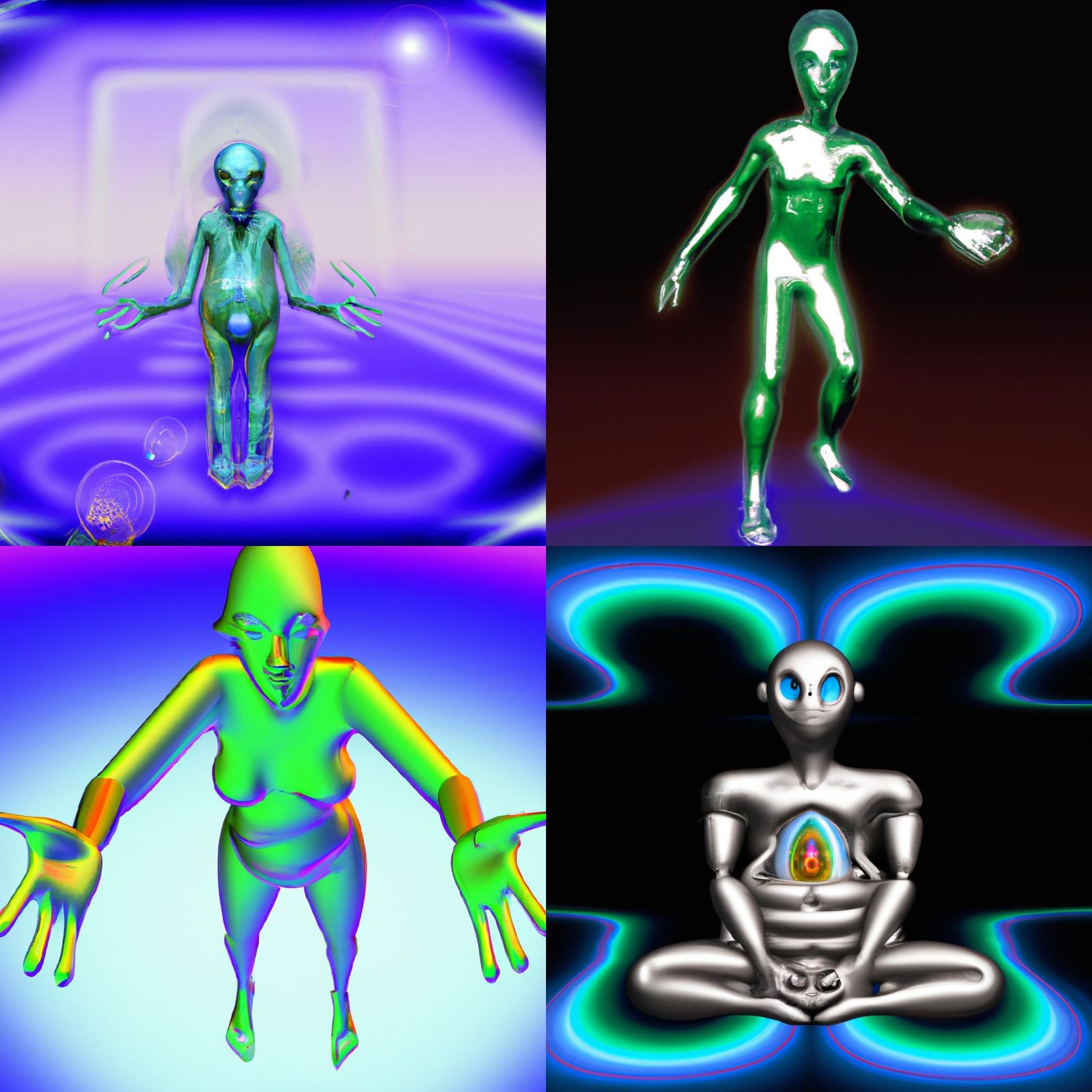 AI Generated 4th Dimensional Alien Concept