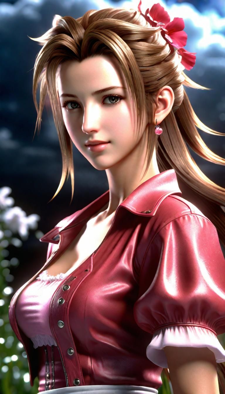 Rare Aerith Trading Card from Final Fantasy