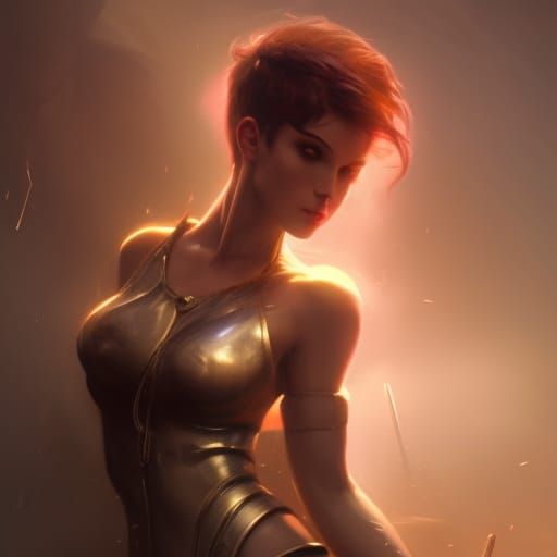 Cyberpunk Woman Portrait with Dynamic Lighting