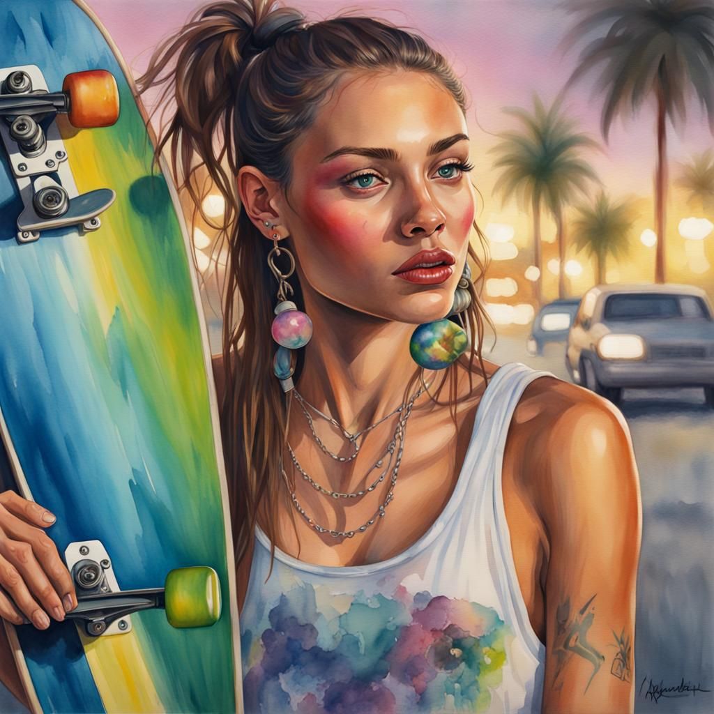 Skateboarding in Miami
