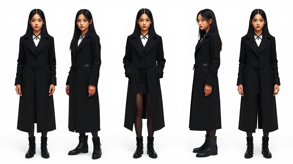 Gothic-Inspired Portrait of a Confident Indonesian Woman