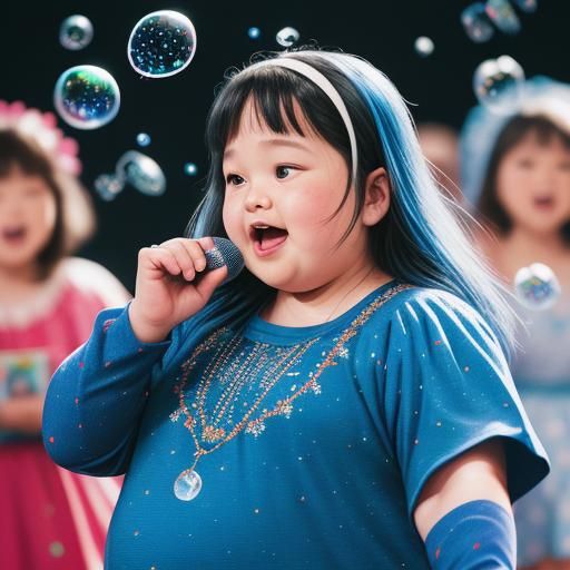 Joyful Children's Chorus in Comic Book Style